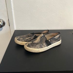 Vince Snakeskin Slide On Shoes 7